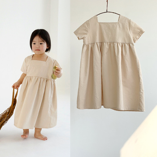 [B-sale] 심플 이파네마 사각 드레스